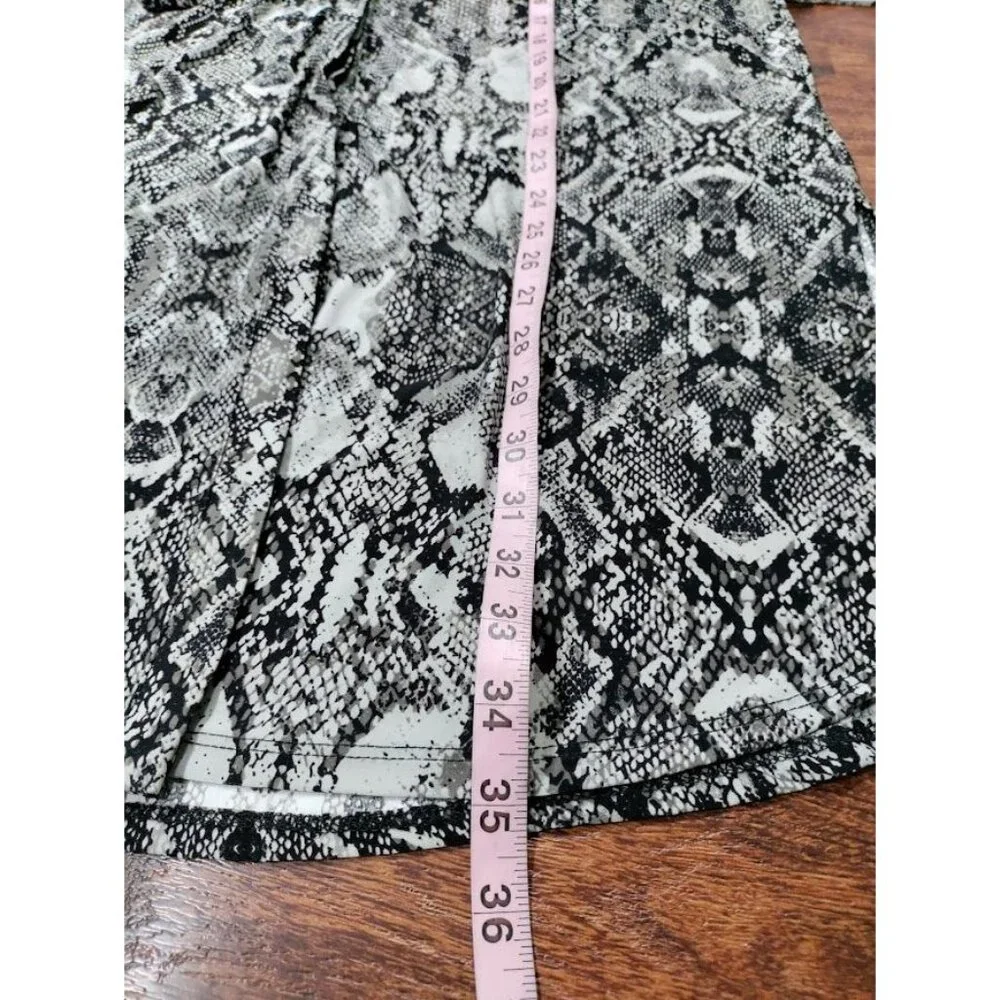INC International Women's M Snake-Print Belted Shirtdress,Created for Macy's - Picture 8 of 13
